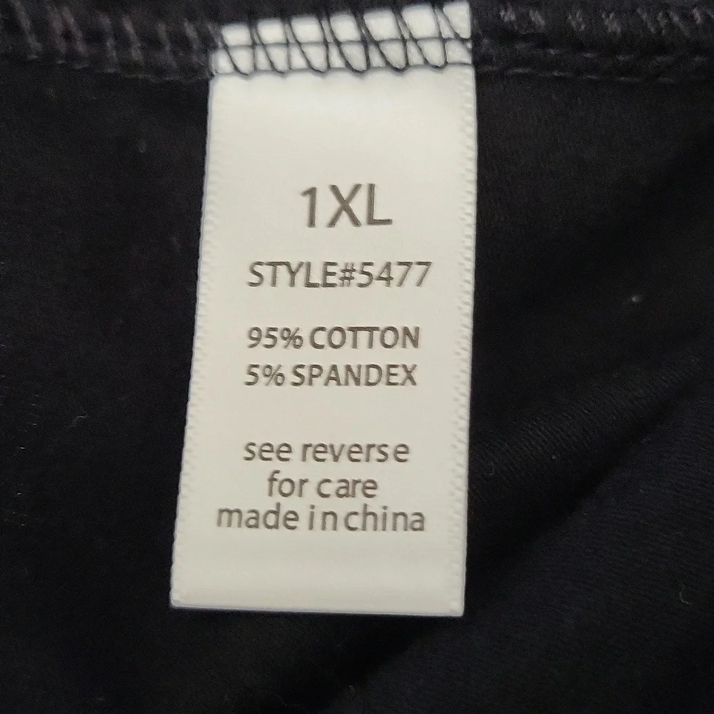 Active Basic Women's Plain Cotton Leggings (Size 1XL, Black) - Picture 6 of 6